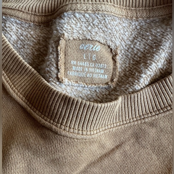 Aerie light brown sweatshirt & sweats set - Picture 3 of 5